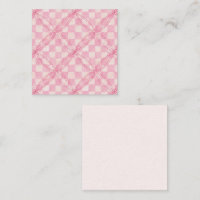 COLCHA DE VERIFICACIÓN ROSA 2.5x2.5 Tarjeta plana