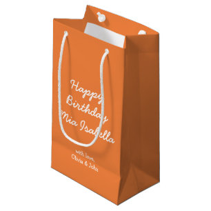 Pequeña Color de tendencia Bolsa de regalo de Personalizab