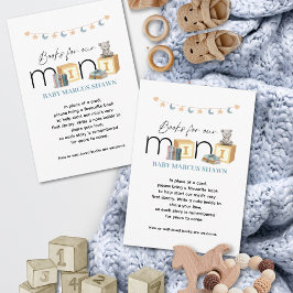 Pequeña Conoce los Mini Libros Azules para Tarjeta de Bebé