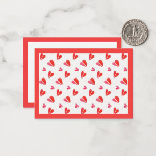 Pequeña CORAZONES MINI 3.5x2.5 Tarjeta plana II / Horizont