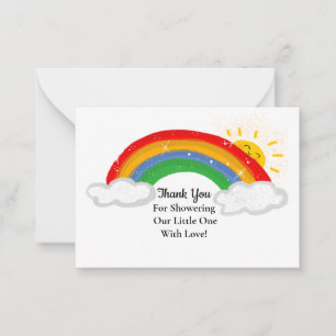 Pequeña Cuidada tarjeta arcoiris Sunshine
