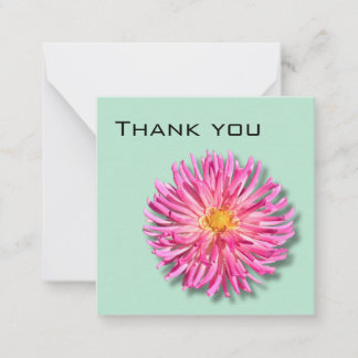 Pequeña Dahlia Tarjeta de agradecimiento