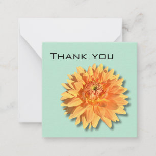 Pequeña Dahlia Tarjeta de agradecimiento