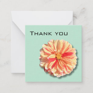 Pequeña Dahlia Tarjeta de agradecimiento
