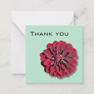 Pequeña Dahlia Tarjeta de agradecimiento