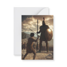 David vs Goliat: Tarjeta (en blanco dentro)