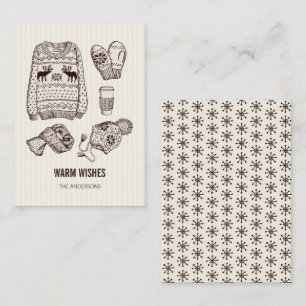Pequeña Deseos Cálidos Holiday Essentials Mini tarjeta de 