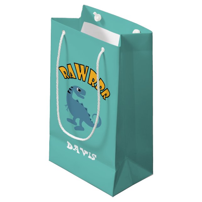 Pequeña Diseño de dinosaurios para bebés - Bolsa de regalo (Angulo Anverso)