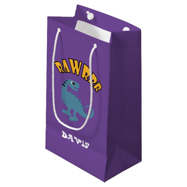 Pequeña Diseño de dinosaurios para bebés - Bolsa de regalo (Angulo Anverso)