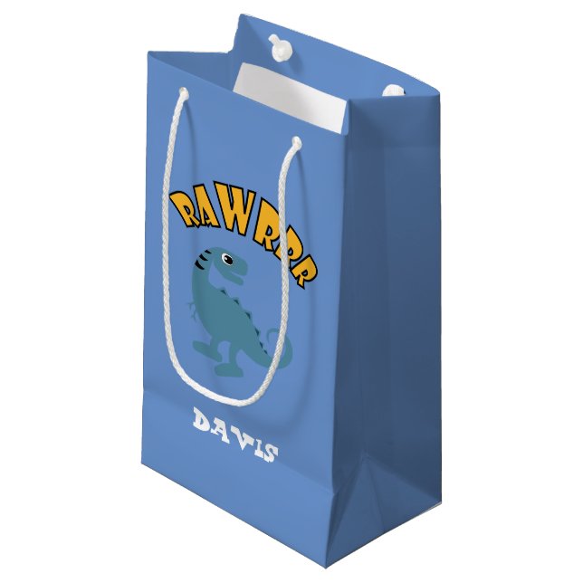 Pequeña Diseño de dinosaurios para bebés - Bolsa de regalo (Angulo Anverso)