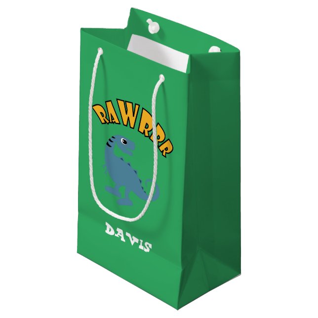 Pequeña Diseño de dinosaurios para bebés - Bolsa de regalo (Angulo Anverso)