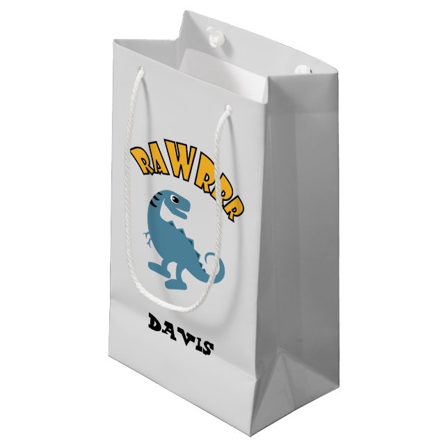 Pequeña Diseño de dinosaurios para bebés - Bolsa de regalo (Angulo Anverso)
