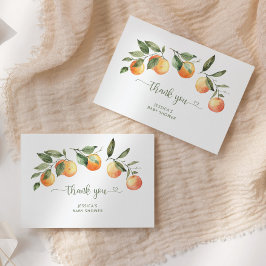 Pequeña ducha de bebé lindo tarjeta de agradecimie