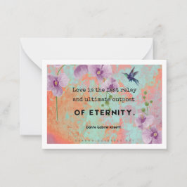 Pequeña El amor es la tarjeta de arte