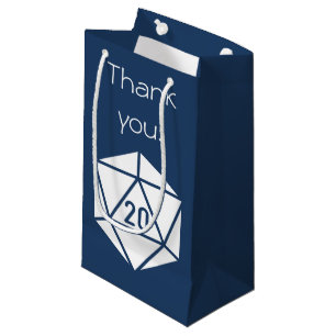 Pequeña Elegancia de Mesa en Bolsa de Regalo Azul Marino