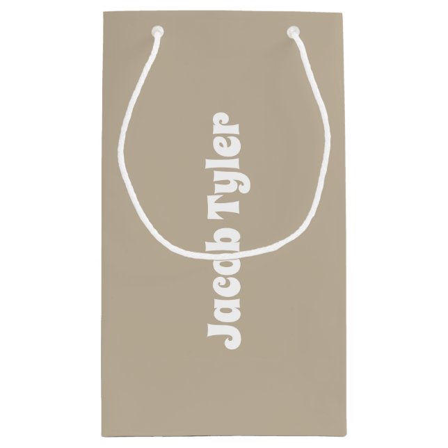 Pequeña Elegancia silenciosa - Bolsa de regalo con nombre  (Reverso)