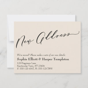 Pequeña Elegante, nueva tarjeta de crédito de dirección si