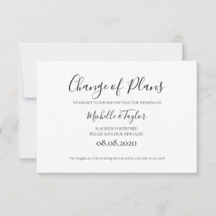 Pequeña Elegante simple Minimalista cambiar la tarjeta de 