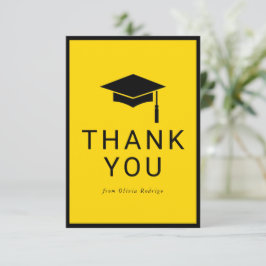 Pequeña Elegante Tarjeta de agradecimiento de graduación p
