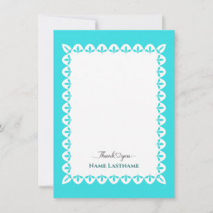 Pequeña Elegante Tarjeta de Agradecimiento Personalizada T