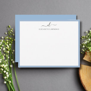 Pequeña Elegante tarjeta de escritura manuscrita monograma