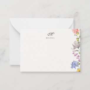 Pequeña Elegante Tarjeta Personalizable con Nombre e Inici