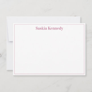 Pequeña Elegante Tarjeta Personalizada con Borde Moderno R