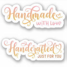 Pequeña Empresa Típica Rosa Gracias Pegatina