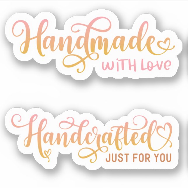 Pequeña Empresa Típica Rosa Gracias Pegatina (Anverso)