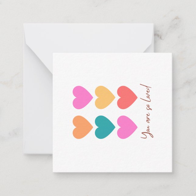 Pequeña Eres amado - Tarjeta El día de San Valentín (Anverso)