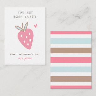 Pequeña Eres Berry Sweet Tarjeta del Día de San Valentín p