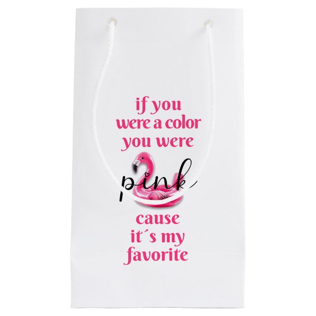 Pequeña Estabas rosado - bolsa de regalo (Anverso)