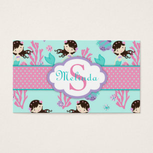 Pequeña etiqueta de regalo de Sirena M Brunette