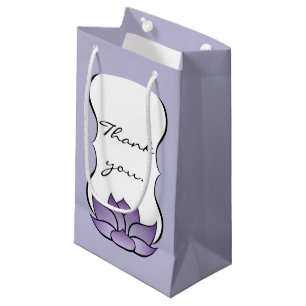 Pequeña Exquisito Loto en Bolsa de Regalo Morada