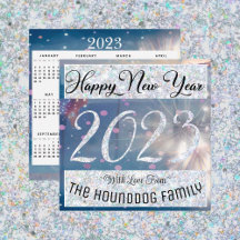 Feliz Año Nuevo 2023 con tarjeta Calender
