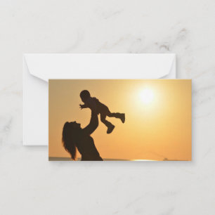Pequeña FELIZ DÍA DE LA MADRE Tarjeta plana