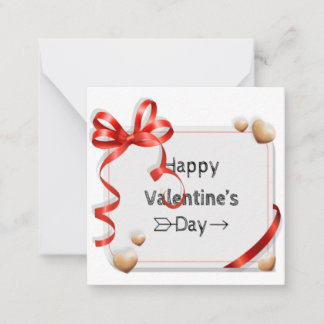 Pequeña Feliz Día de San Valentín. Tarjeta