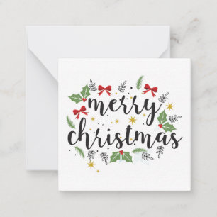 Pequeña Feliz Navidad , Tarjeta de nota, Tarjeta de felici