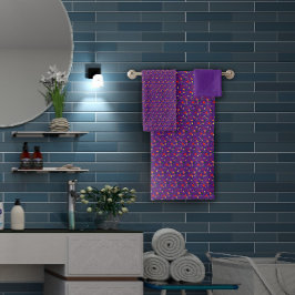 Pequeña flor silvestre Purple Pattern