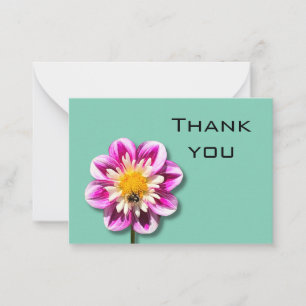 Pequeña Floral Gracias tarjeta
