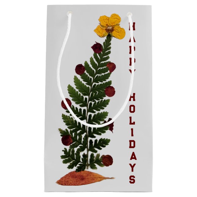 Pequeña Flores secas Árbol de Navidad - Bolsa de regalo Y (Anverso)