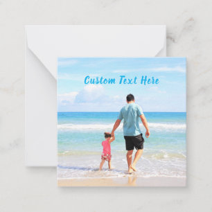 Pequeña Foto personalizado y tarjeta de texto - Su diseño