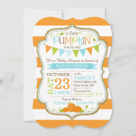 Pequeña franja de calabaza Imprimir invitación de