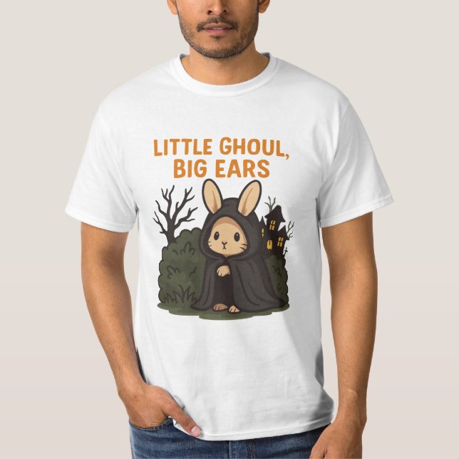 Pequeña Ghoul Grandes Orejas Camisetas de parejas  (Anverso)