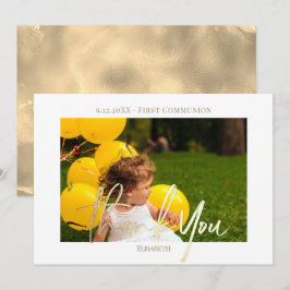 Pequeña Gracias primera tarjeta fotográfica comunitaria co