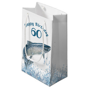 Pequeña Gran pez en agua Bolsa de regalo pequeño para cump