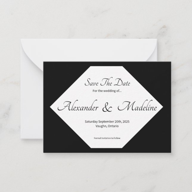 Pequeña Guardar la tarjeta plana de fecha (Anverso)