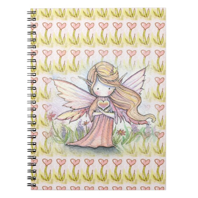 Pequeña Hada con Cuaderno del Corazón (Frente)