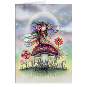 Pequeña Hada en Tarjeta de Arte de Fantasía de Cha