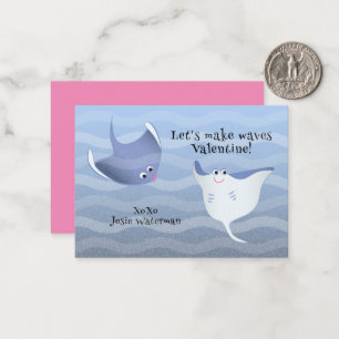 Pequeña Hagamos olas Tarjeta del Día de San Valentín de